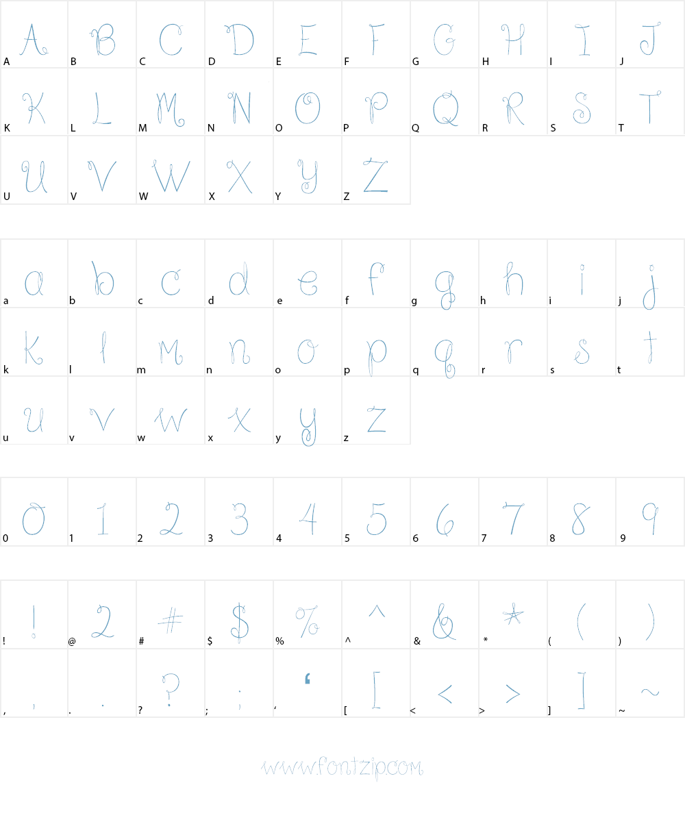 Because I am Happy Font Character